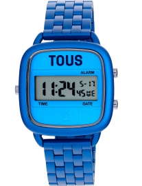 RELOJ D-LOGO ALUMINIO AZUL, BRAZALETE