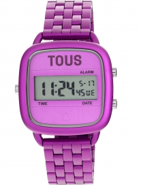 RELOJ D-LOGO ALUMINIO LILA, BRAZALETE
