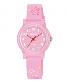 RELOJ Niños 3 agujas Correa silicona rosa