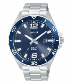 RELOJ Hombre Sports Solar 3 agujas Esf azul