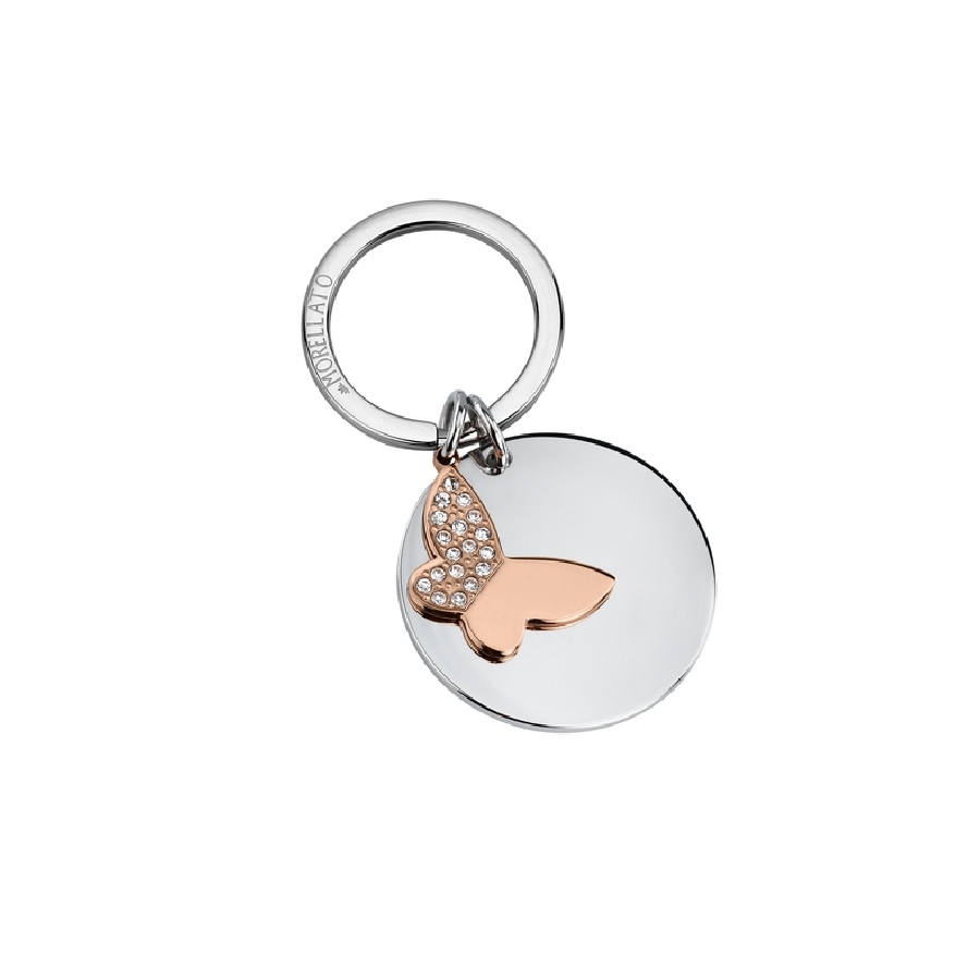 Morellato LUCKY KEY. SS RD TAG W/ BUTTERFLY RG CRY SD7175 - Vista frontal