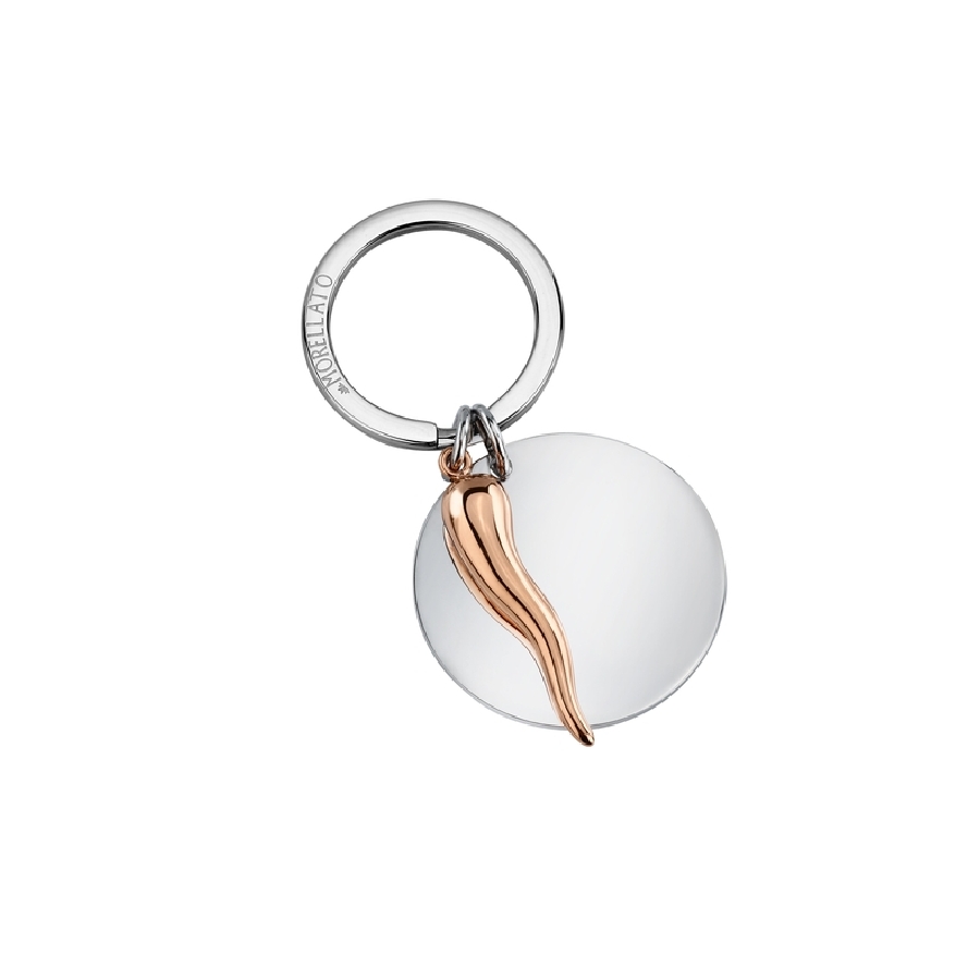 Morellato LUCKY KEYRING SS ROUND TAG W/ PEPPER RG SD7177 - Vista frontal