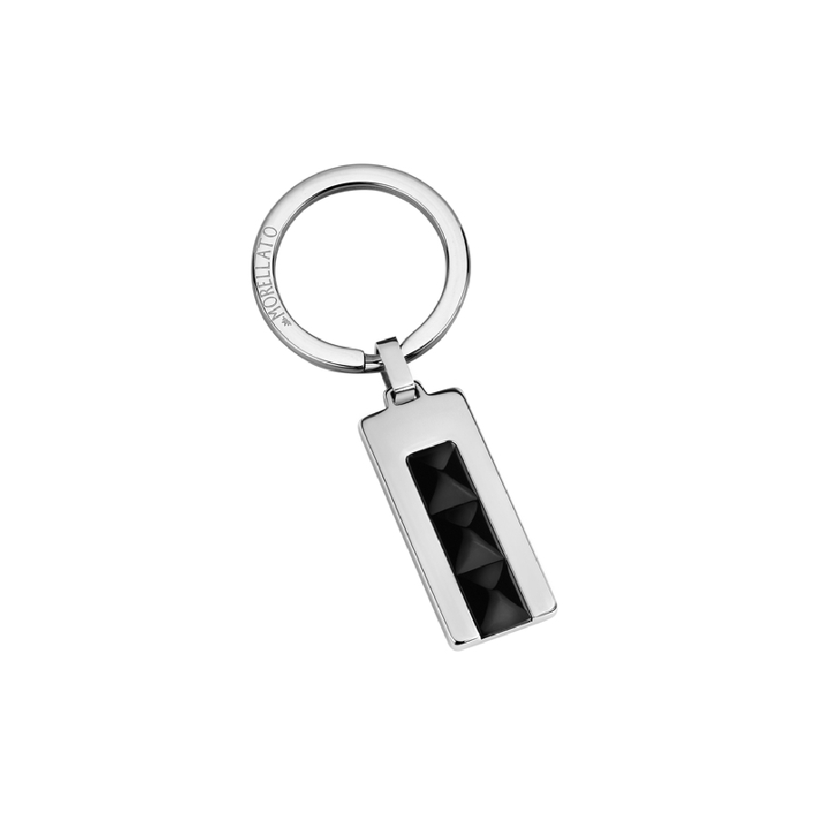 Morellato CLASSIC KEYRING SS REC. TAG W/BK CERAMIC SU3081 - Vista frontal