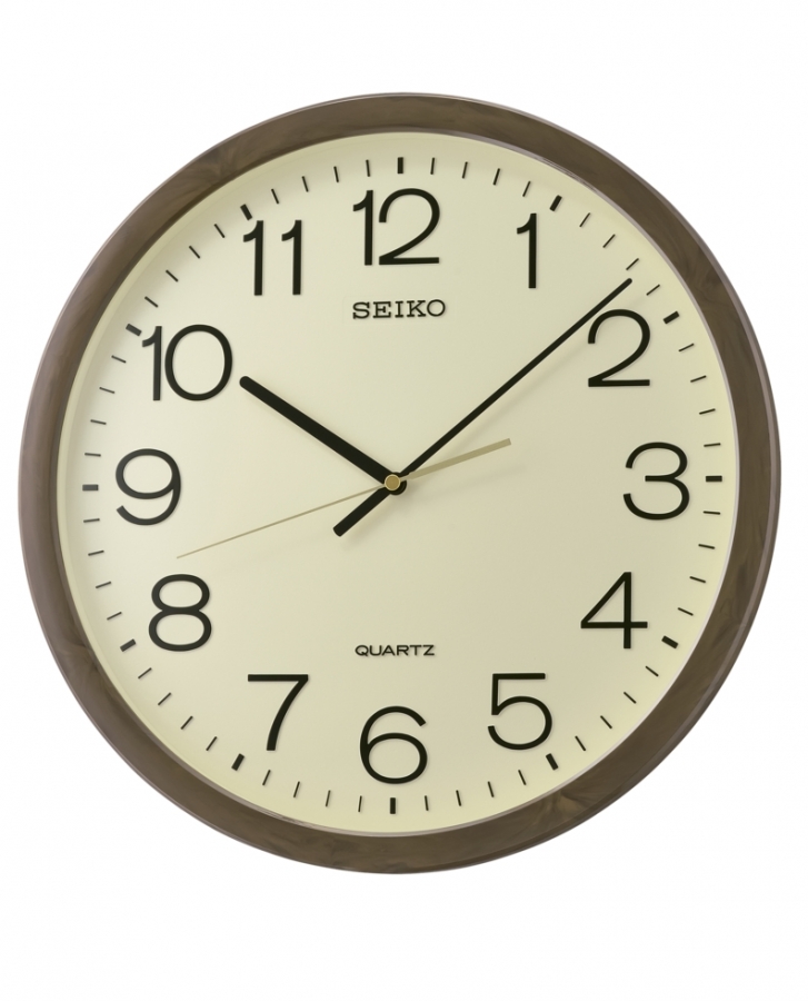 Seiko RELOJ DE PARED ANALóGICO  COLOR MARRóN QXA806B - Vista frontal