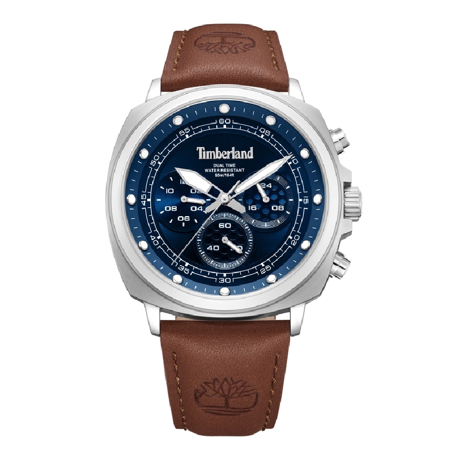 Timberland WILLISTON-SMALL BLUE DIAL BROWN LEATHER TDWGF0042001 - Vista frontal