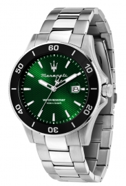 RELOJ COMPETIZIONE 43MM 3H GREEN DIAL SS BR