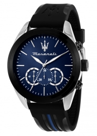 RELOJ TRAGUARDO 45MM CHR BLUE DIAL BLK+BLUE PU