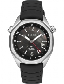 RELOJ TOUS NOW GMT SS ESFERA NACAR NEGRA SILI