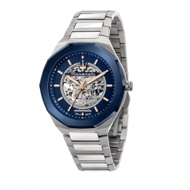 RELOJ STILE 45MM AUTO BLUE DIAL BR SS