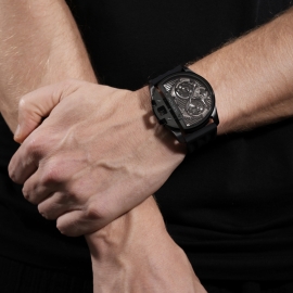 RELOJ Daintree Black Dial Blak Silicon Multi
