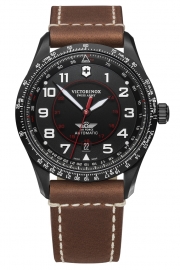 RELOJ AIRBOSS MECH. BLACK DIAL, BROWN STRAP