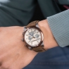 Sherbrook 2H Black Dial Brown Leather