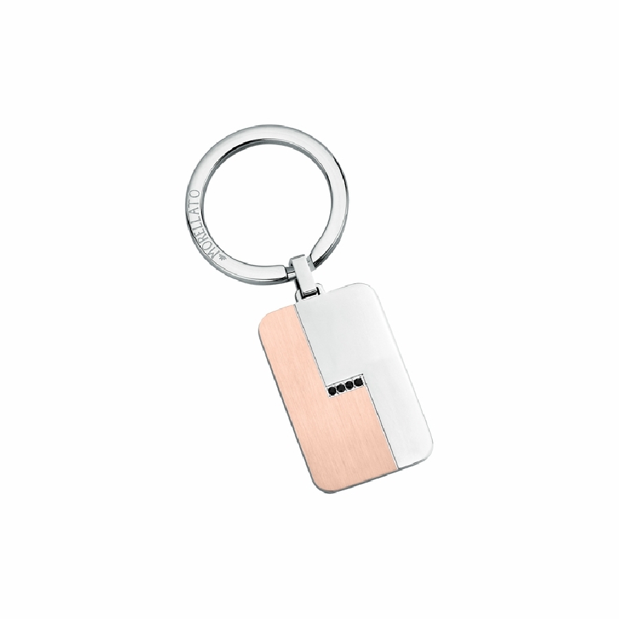 Morellato CLASSIC KEYR SS RG 7CM CRYSTAL BLACK SU3079 - Vista frontal