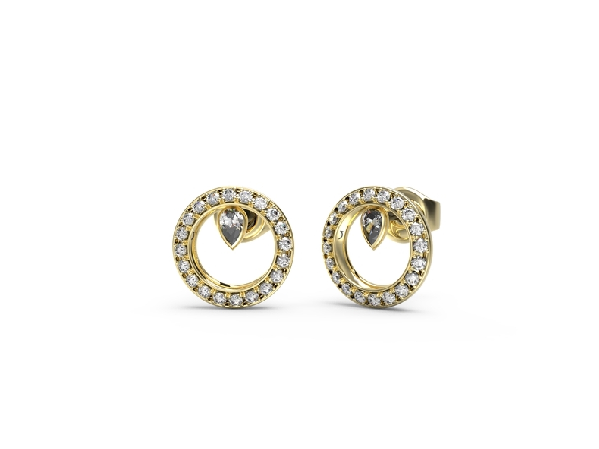 Guess EARRINGS TINY DANCER JUBE04655JWYGT-U - Vista frontal