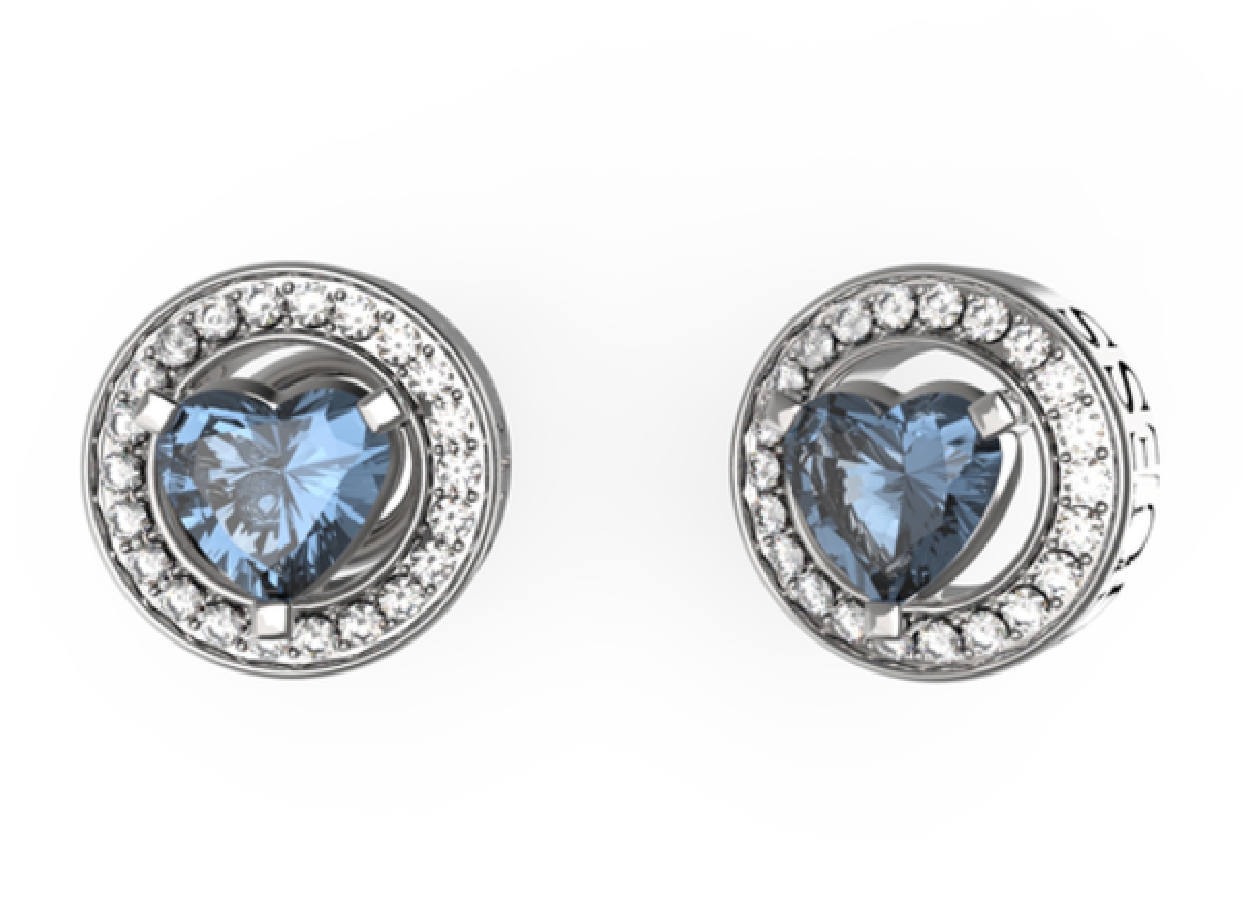 Guess EARRINGS M'AMA NON M'AMA JUBE04669JWRHLST-U - Vista frontal