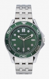 RELOJ Reloj Hombre Chris Verde/Plateado