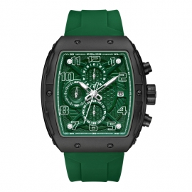 RELOJ Coswig Green Dial Green Silicon Strap