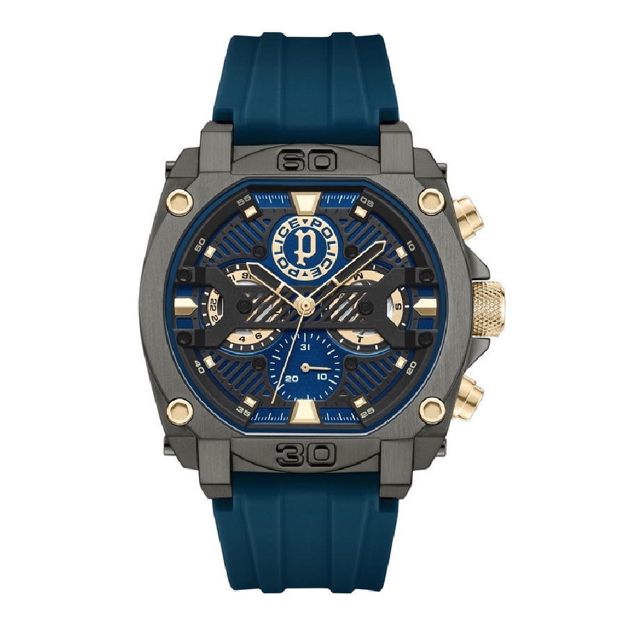 Police NORWOOD NAVY DIAL NAVY SILICON STRAP PEWGQ0040001 - Vista frontal