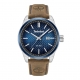 Henniker II Blue Dial Brown Leather