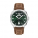 Bailard Green Dial Brown Leather