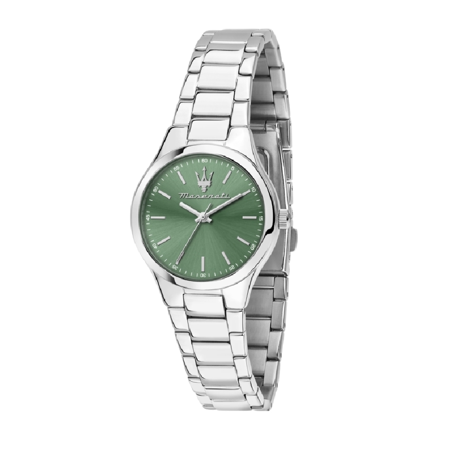 Maserati ATTRAZIONE 30MM 3H GREEN DIAL SS BR R8853151508 - Vista frontal
