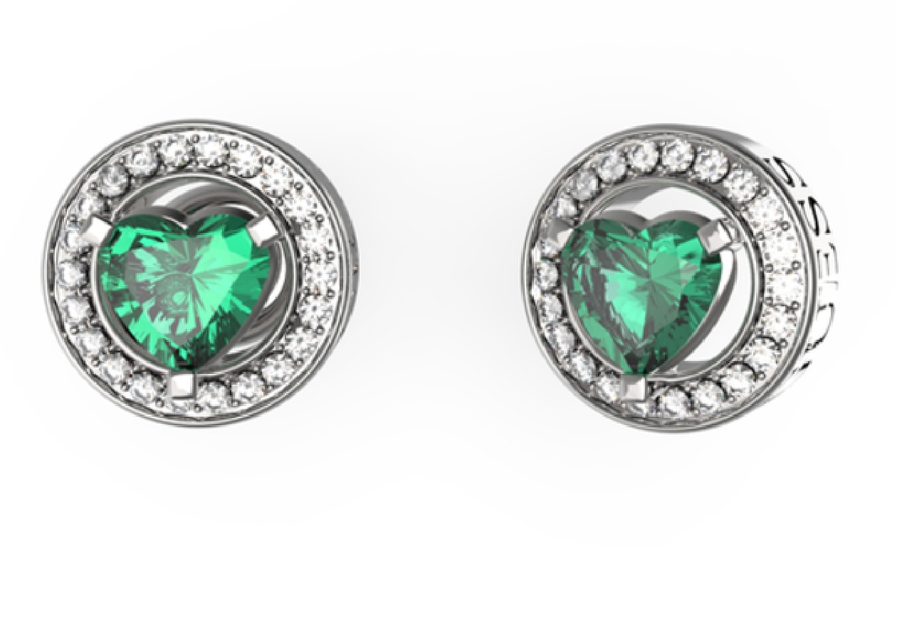 Guess EARRINGS M'AMA NON M'AMA JUBE04669JWRHEMT-U - Vista frontal