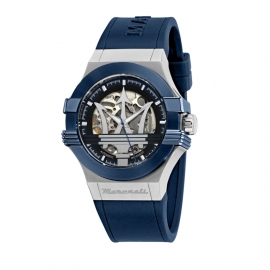 RELOJ POTENZA AUTO 42MM BLK+BLUE DIAL BLUE ST