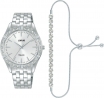Mujer Reloj y Pulsera Plata
