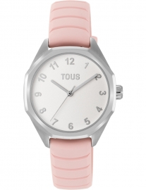 RELOJ TOUS NOW KDT SS ESF BLANCA, CAUCHO ROSA