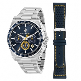 RELOJ VELOCITÀ 43MM CHRO BLUE DIAL SS BR+BLU S