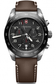 RELOJ SWISS ARMY CHRONO SS, BLACK DIAL, BROWN