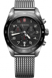 RELOJ SWISS ARMY CHRONO SS, BLACK DIAL, MESH