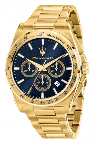 VELOCITÀ 43MM CHRO BLUE DIAL YG BR