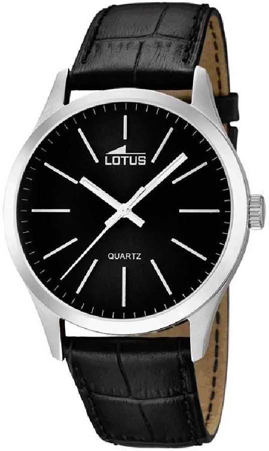 Lotus Orologio Uomo 15961/B – Cassa Acciaio 316L, Quadrante Verde, Cinturino In Pelle Nero, 5 ATM