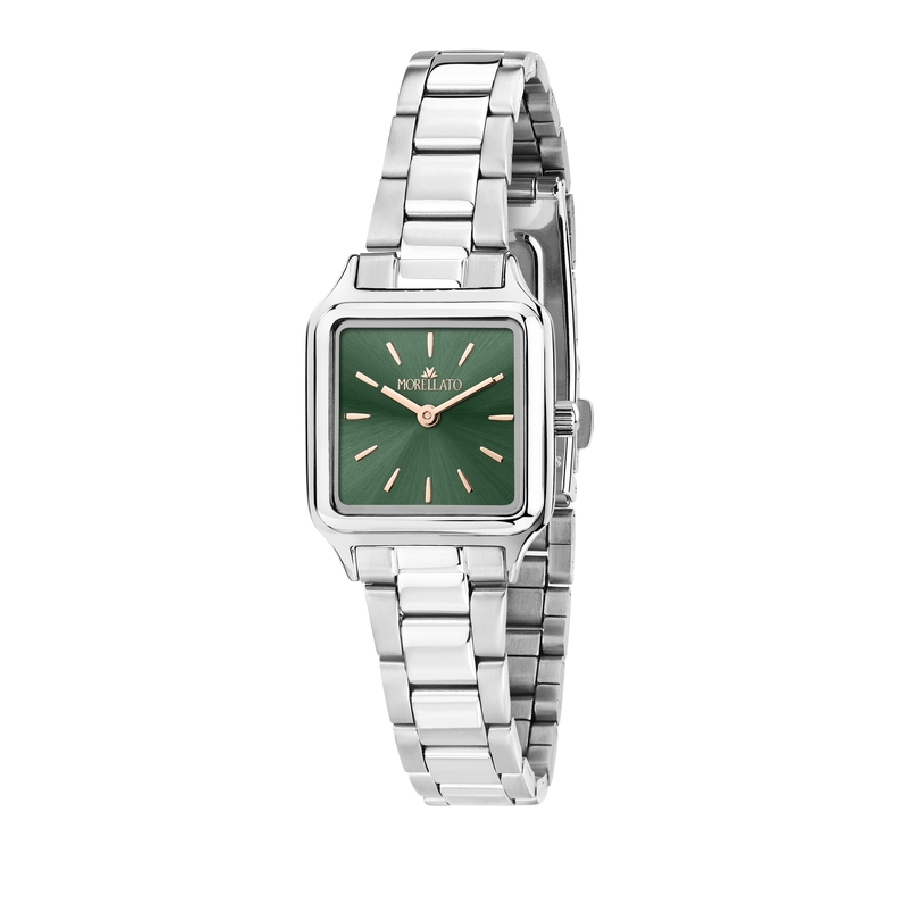 MORELLATO DAFNE 24X31MM 2H GREEN DIAL SS BR R0153175515