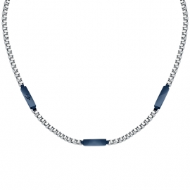 RELOJ ICONIC NECKL WITH IP BLUE 45+5CM