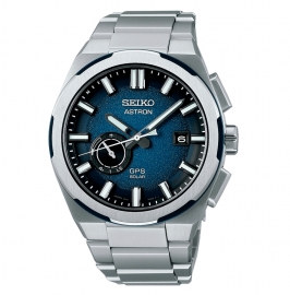 RELOJ Astron 3X62 Bisel Bicolor Azul & Plata