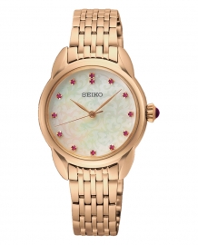 RELOJ Ladies Cuarzo 3 agujas 13 cristales Rosa