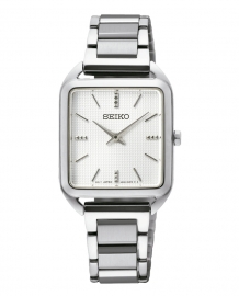 RELOJ Ladies Cuarzo Caja Cuadrada esf blanca