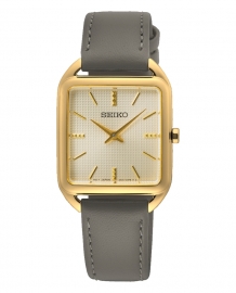 RELOJ Ladies Cuarzo Caja Cuadrada Dorado