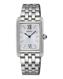 RELOJ Ladies Cuarzo Plateado esf rectangular