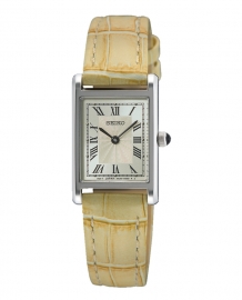 RELOJ Ladies Correa Beige esf rectangular