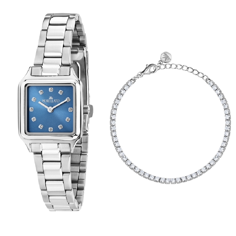 Morellato DAFNE 24X31MM 2H BLUE DIAL SS BR R0153175511 - Vista frontal
