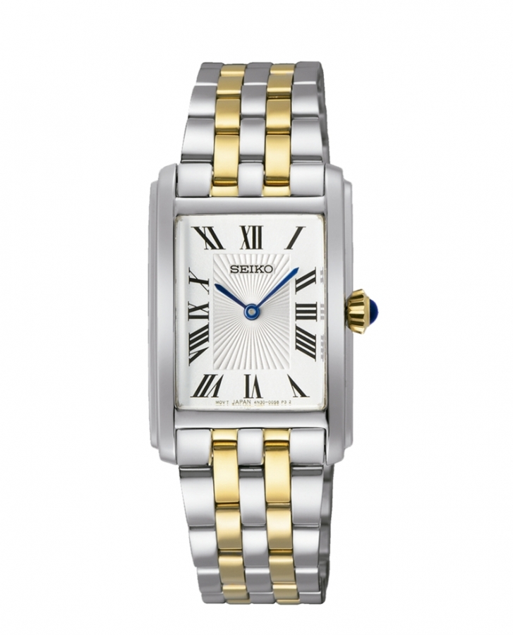 Seiko LADIES CUARZO 2 AGUJAS CAJA RECTANGULAR SWR087P1 - Vista frontal