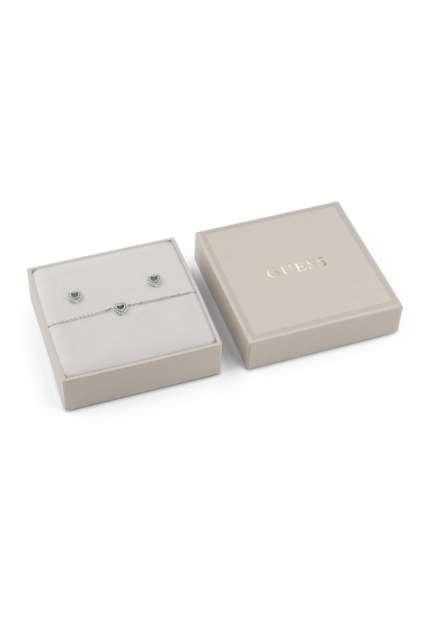 Guess CRYSTALS HEART BRACELET&STUDS JUBS05114JWRHS - Vista frontal