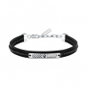 LEATHER BR SS BLK REC LEATHER BLK 19+3CM