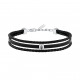 LEATHER BR SS BLK REC LEATHER BLK 19+3CM
