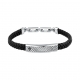 LEATHER BR SS REC LEATHER BLK 19+3.5CM