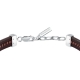 LEATHER BR SS YG REC LEATHER BRN 19+3CM