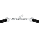 LEATHER BR SS BLK REC LEATHER BLK 19+3CM